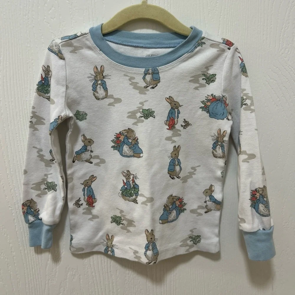 Pottery Barn Peter Rabbit Organic Cotton Pajama Top Only Size 3T